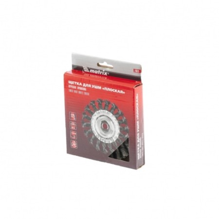 Matrix Ushm brush, d = 125 mm, M14, flat, twisted wire 0.35 mm-3