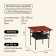 Tourist Maclay Table, with organizer, 58x58x58 cm, tree color