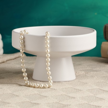 Kashpo - stand "Christopher", 16x16x10cm, white