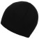 Knitted hat, two -pin without a lapel, acrylic fabric, heater fleece, black color, dimensionless