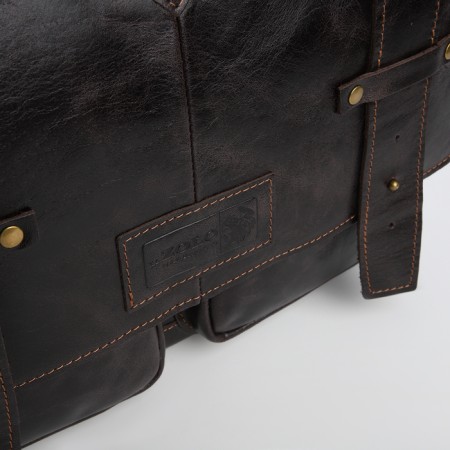 Male bag, xl zolo, dark brown color-2
