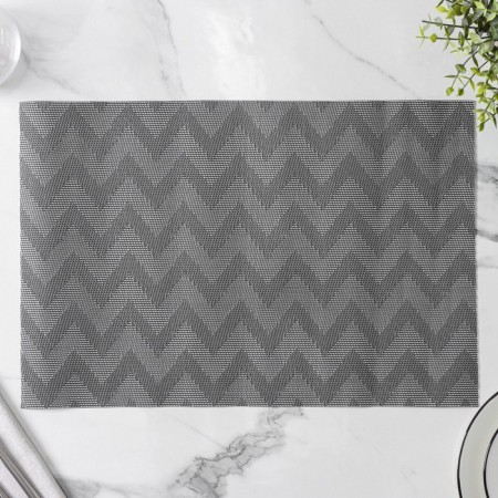 Set of serving napkins on the Magistro table, 4 pcs, 30 × 45 cm, black color-4