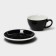 Coffee steam porcelain Magistro Coffee Time, 2 objects: a cup 300 ml, a saucer d = 15.5 cm, black color