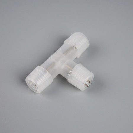 T-shaped Luazon Lighting Connector for a light cord 11 mm, 2-pin
