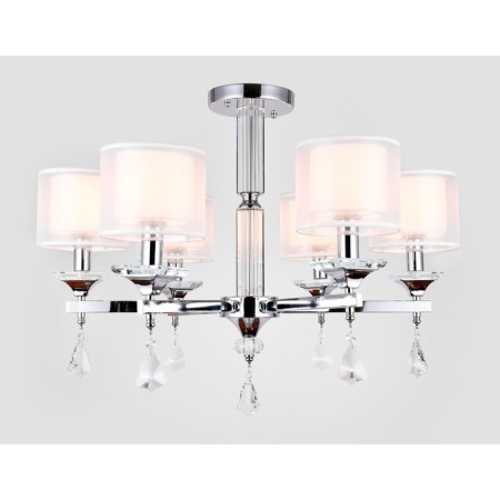 Crystal chandelier with Ambrella Light, Traditional, TR4533, 6HE14, Color Chrome-1