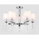 Crystal chandelier with Ambrella Light, Traditional, TR4533, 6HE14, Color Chrome