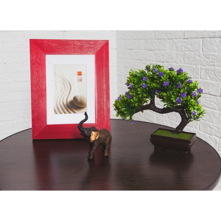 Souvenir Polystone "Elephant African Brown" gold ears 12x4.3x9.5 cm-4