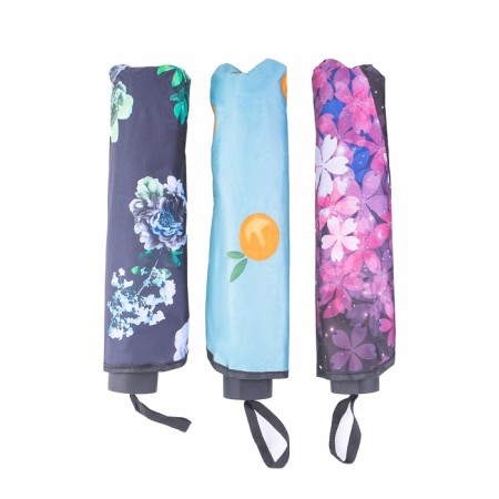 Mechanical “Flowers” ​​umbrella, Eponge, 4 additions, 8 spokes, r = 48 cm, color mix-7