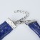 Unisex Bracelet "Magic of Signs" anchor and helm, blue color with silver, 18 cm