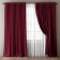 Curtains "Ommma" 240 x 270 cm - 2 pcs, tulle 500 x 270 cm, burgundy