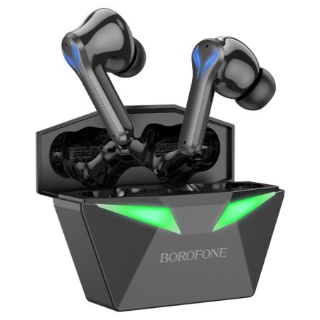 Wireless headphones Borofone BW24, vacuum, TWS, microphone, BT5.3, 30/250 mAh, black-4