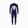 Male thermal underwear (fufaika, pants) print Bear, dark blue color, size 48