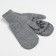 Women's mittens, gray color, size 18