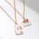Set 2 Kulon "Centure" Bunny and a letter, colored in gold, 40 cm