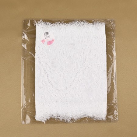 Lace cilia, 280 mm × 3 ± 0.5 m, white color-3