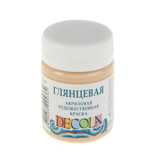 Acrylic glossy paint 50 ml, ZHK Decola, bodily, 2928235