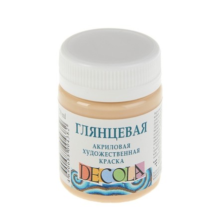 Acrylic glossy paint 50 ml, ZHK Decola, bodily, 2928235