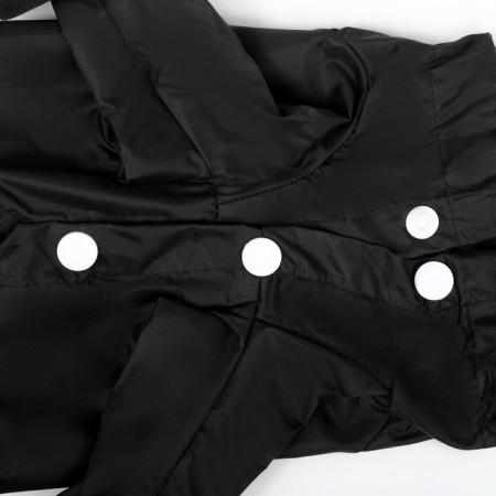 Combiason for dogs, demi -season with covers on paws, size L (DS 45, OG 37), black-4