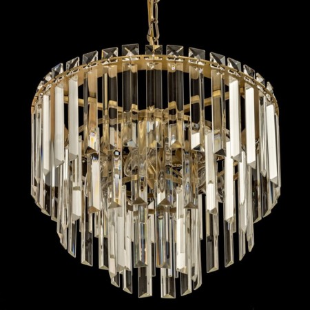 Suspended chandelier Citilux “Foundation” CL303163, 6x60W, E14, brown color-7