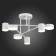 Ceiling EVOLUCE lamp. Sle201052-06. Nobel. 6x7 W, LED, 4000K, 3024 LM, 57x57x25 cm, white color