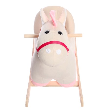 Rocking "Little horse", with a back, white color-2