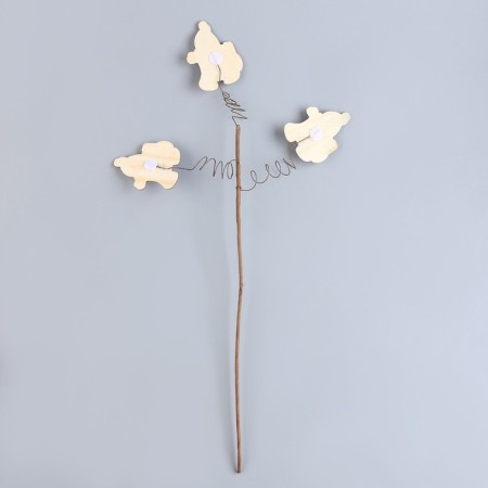 Wooden decor on the New Year mood stick 40 × 15 × 1.5 cm, mix-4