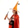 Carnival set "Magic", orange hat, broom, bag