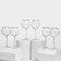 Set of glass jackets "Lavender", 350 ml, 6 pcs