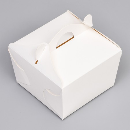 Confectionery packaging under the gento cake, white, 12 x 12 x 8.5 cm-1