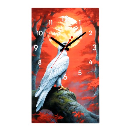 Carty clock wall-mounted interior "bird", silent, 35 x 60 cm-2