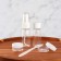 Storage set, 5 objects, transparent/white color