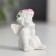 Polystone souvenir "Angel in a wreath of roses" 3.4x2.5x2.5 cm mix
