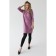 Suede dress with a neckline on the back, size 42