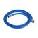 Shower hose Zein Z11PB, 150 cm, anti -digging, brass nuts, blue