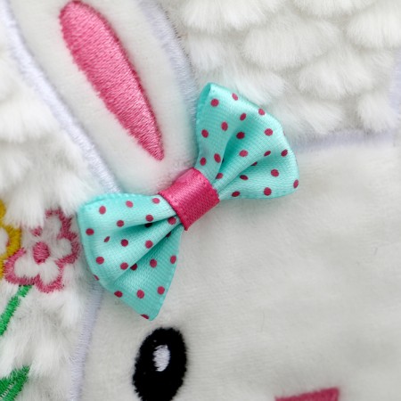 Children's bag "Bunny with a bow", 20 cm, white color-3