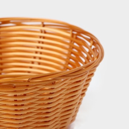 A basket for fruits and bread of the share "braid", 17 × 7 cm, brown color-3