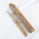 Bamboo toothbrush "with love", 18 x 2 x 2 cm