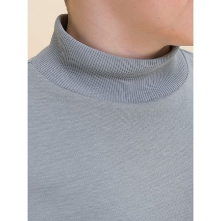 Sweatshirt for boys, height 134 cm, gray color-3