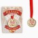 Wedding medal on the postcard "Happy Wedding", D = 4 cm