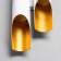 Sconces "tube" 4xgu10 35W white gold 12x6x47cm