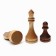 Chess Wooden Grandmaster, tournament 43 x 43 cm, King H-10.6 cm, pawn H-5.6 cm