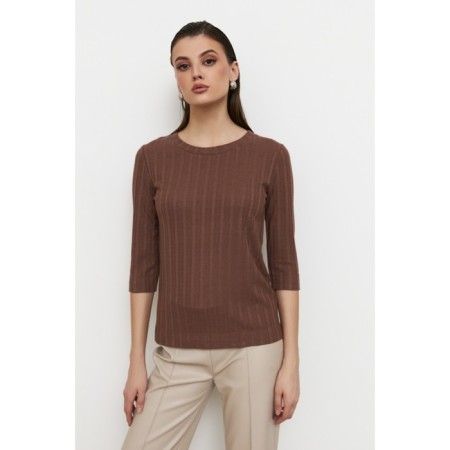 Female jumper Eliseeva Olesya, size 52, brown color