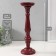 Summary tree on 1 candle "Flower column" Bordeaux 10x10x37 cm