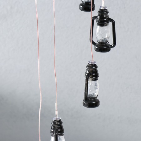 Wind music with illumination from the solar battery "Flashlight" 13x13x55 cm-2