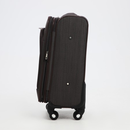 Small suitcase 20 ”, lightning department, code lock, 4 wheels, outer pocket, brown color-3