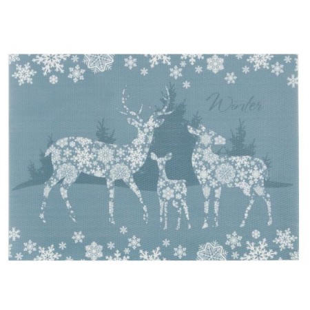 New Year's napkin on the Winter PVC table, 40x29 cm-1