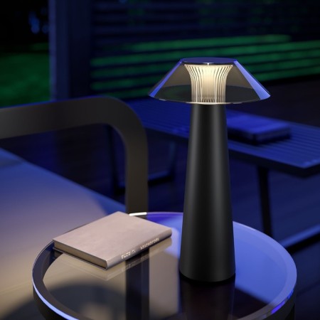 Luminaire desktop Elektrostandard, Future Led 4 watts, 158x158x282 mm, IP44, black color