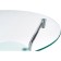 Journal table Round glass/metal, chrome 59x59x52 cm