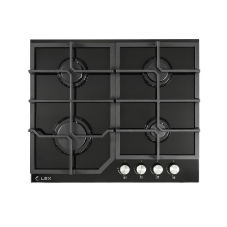 Hob Lex GVG 642 BL, gas, 4 burners, color black glass