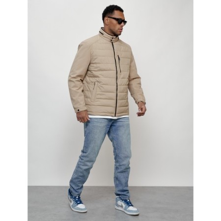 Male spring jacket, size 48, beige color-2